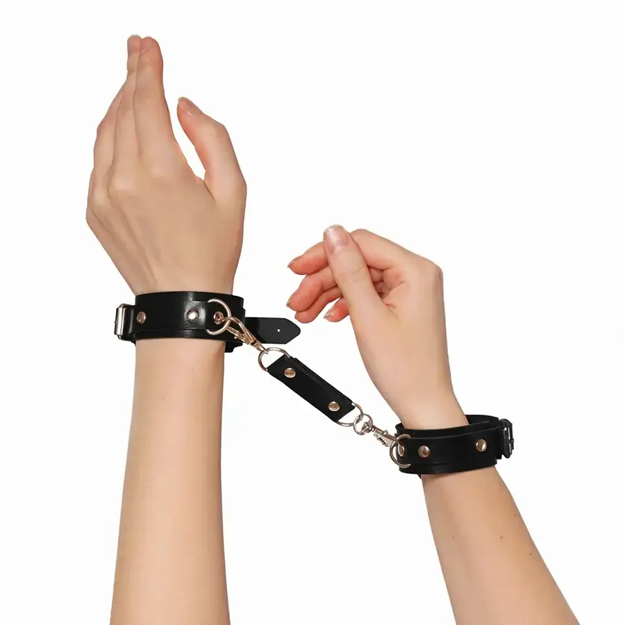 Наручники із екошкіри Art of Sex - Eva, колір чорний Львів - фото 3
