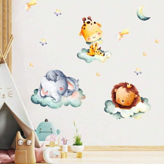 Наклейка виниловая в детскую комнату на стену 