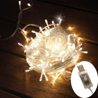 Гирлянда ColorWay LED 100 10м (8 функций) теплый цвет USB (CW-G-100L10U) Винница - изображение 8