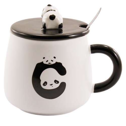 1120  Кухоль  фарф. з кришкою  420 мл  PANDA, кол. кор. 6911100000 Житомир