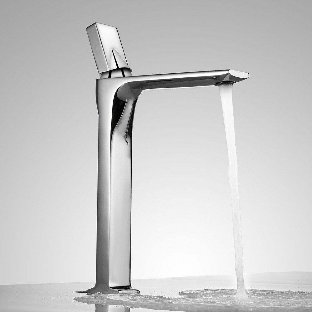 Смеситель дизайнерский для умывальника, кран в ванну однорычажный WanFan люкс качества хром Каменец-Подольский - изображение 3