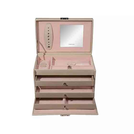 Шкатулка для драгоценностей Friedrich Lederwaren Classico на 4 отделения (24х15х16см) Золотисто-розовый Киев