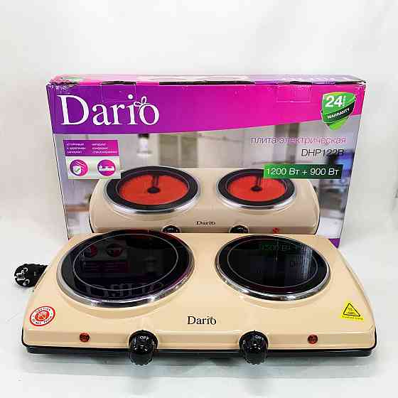 Портативна електрична електроплита DARIO DHP122B 2100 Вт, Потужна електроплита для дому XY-17 Івано-Франківськ