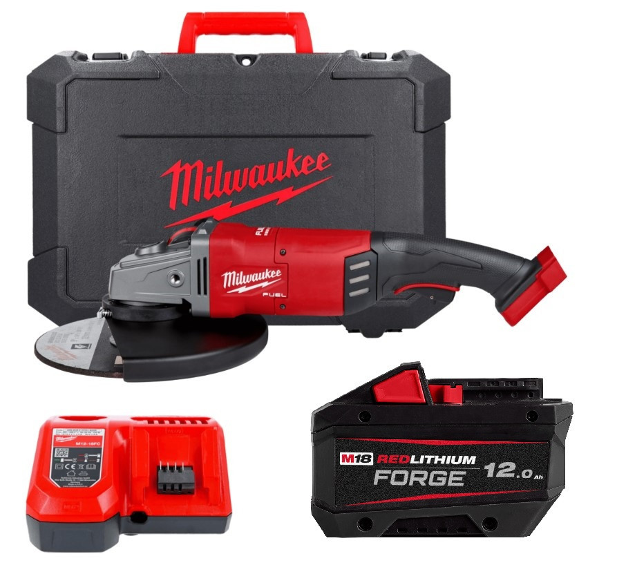 Шліфмашина кутова - болгарка акумуляторна безщіткова MILWAUKEE O230мм M18 FLAG230XPDB-121C FORGE (+ Одесса - изображение 1