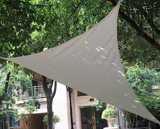 Тент навіс затінюючий трикутний 4х4х4м Оксфорд (Сірий) Вінниця - фото 3