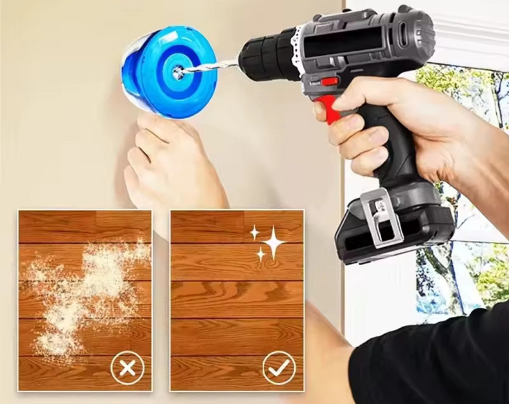 Насадка пылесборник для электрической дрели сверло от 4 до 10 мм синий Киев - изображение 9