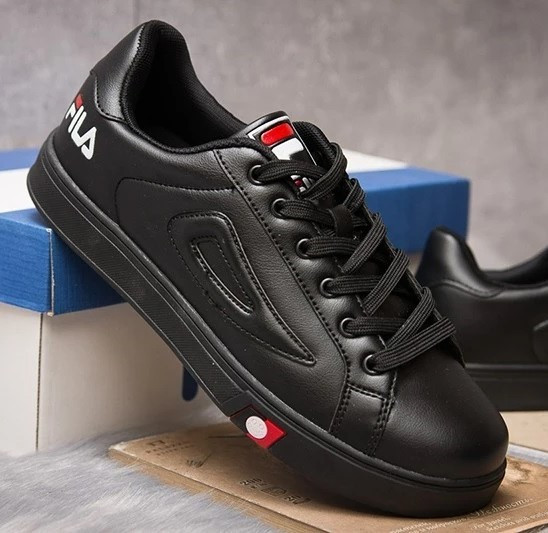 Мужские Кроссовки FILA Черные Кеды Фила Кожаные (размеры: 40,41,42,43,44) Видео Обзор Днепр - изображение 6