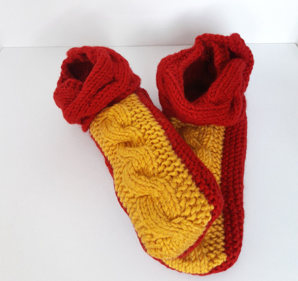 Тапочки домашні шкарпетки в'язані ручна робота топ Юрма одяг Київ - фото 7