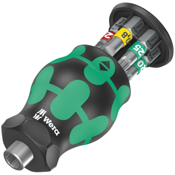 Викрутка Wera з магнітним тримачем 1/4'' магазин з бітами в ручці PH/SL/Torx 05008873001 Одеса