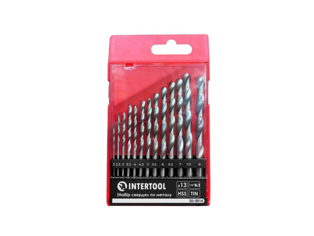 Набір свердл для металу SD-0113 13шт 1,5-6,5 полірована сталь Харків - фото 2