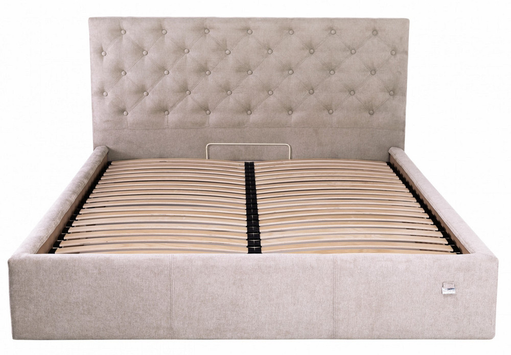 Кровать Двуспальная Coventry VIP 160 х 190 см Мисти Mocco С дополнительной металлической цельносварной рамой Мокко Днепр - изображение 10