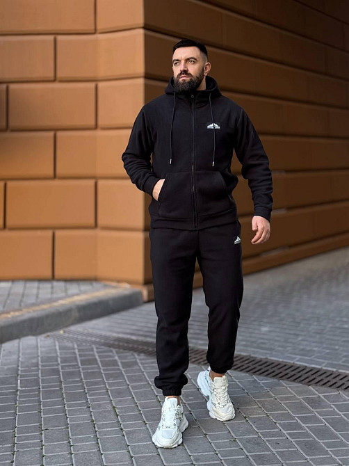 Мужской костюм из флис- полара XL-XXL, Чорний Одеса - фото 8