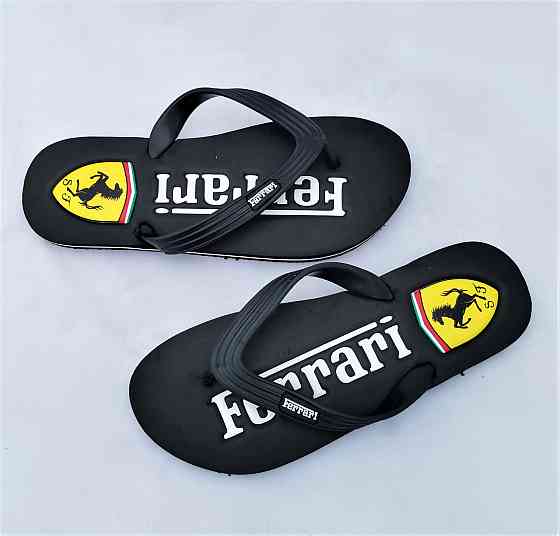 Чоловічі В'єтнамки Капці FERRARI Шльопанці Чорні Шльопанці (розміри: 41,42,43) Дніпро