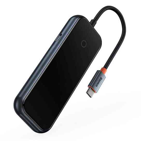 USB-Hub Baseus AcmeJoy 4-Port Type-C HUB Adapter (Type-C to USB3.0*3+Type-C PD Data *1) Dark Gray Київ