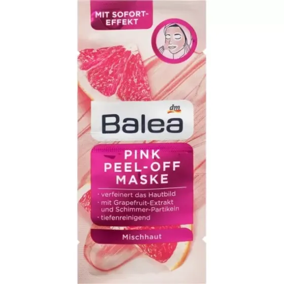 Маски глибоке очищення Balea,2 x 8 ml, 16 ml (Німеччина) Balea Maske Pink Peel-Off, 16 ml Львів