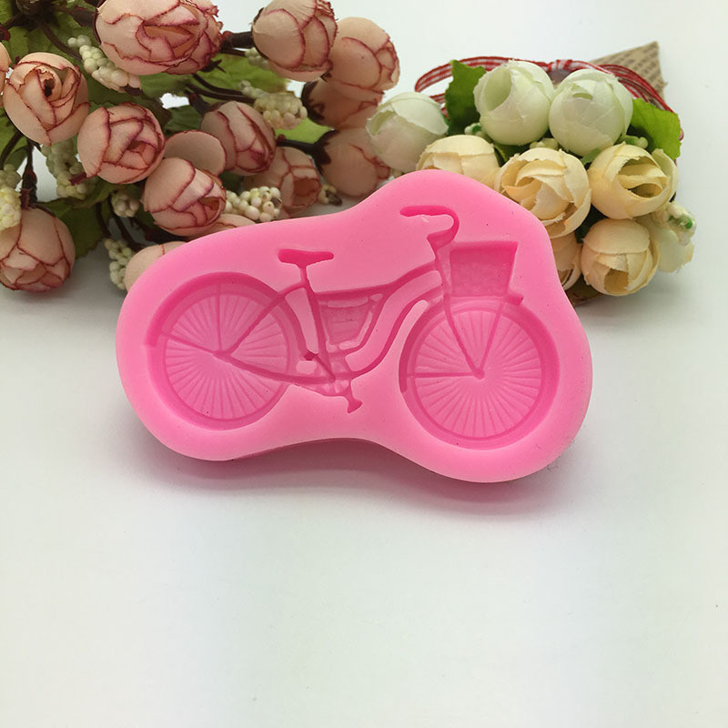 Молд силіконовий Велосипед 88 на 59 мм рожевий Київ - фото 7