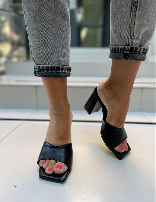 ARLEN Шльопанці жіночі ARLEN Ш-Амина чорні (літо, шкіра натуральна) (4878) Коломия - фото 8