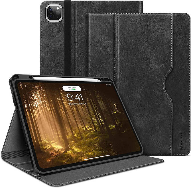 Захисний чохол HOLIMET для Apple iPad Pro 12.9 2022/2021/2020/2018 (6th/5th/4th/3rd Generation) Blac Дніпро - фото 1