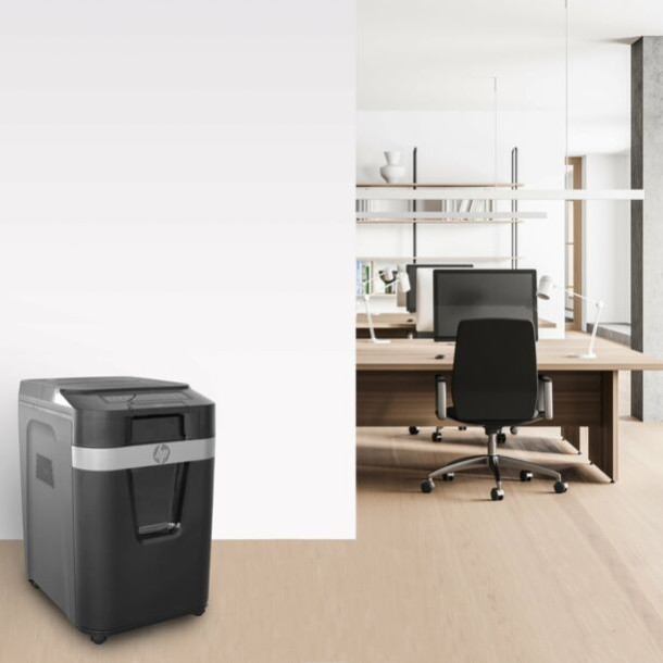 Знищувач документів HP Pro Shred Auto 200CC, CrossCut Paper Shredder, A4, 80g х 10 л.,4*20, 32л.,P-4 Винница - изображение 8