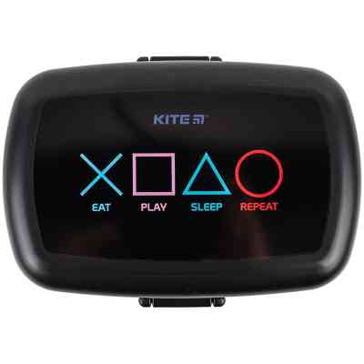 Ланч-бокс детский Kite с наполнением 1150 мл, черный (K23-180-3) Винница