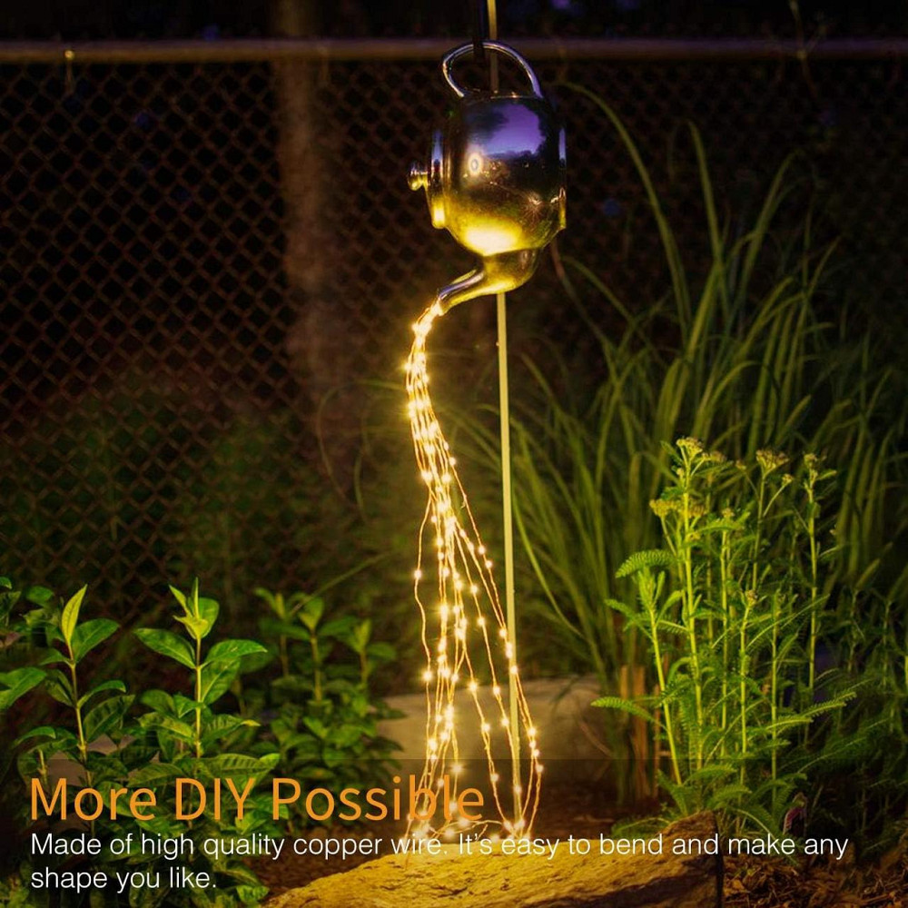 Набір 4 гірлянди Kolpop 5 м, 50 LED, тепле світло, мідний дріт, на батарейках, для декору Київ - фото 6