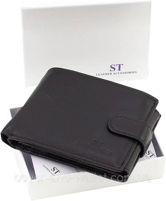 Мужской кожаный портмоне с отделом для документов ST Leather Киев - изображение 9