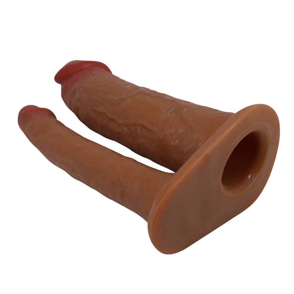 Насадка на пенис реалистичная PRETTY LOVE Yairon для двойного проникновения, 17.5 х 4.2 х 2.5 см Sex Aura Киев - изображение 6