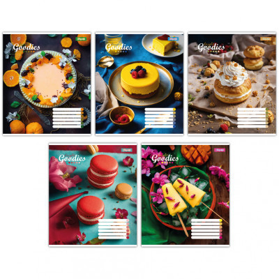 Зошит 1 вересня А5 1В Bright goodies 96 аркушів лінія (767419) Вінниця - фото 1