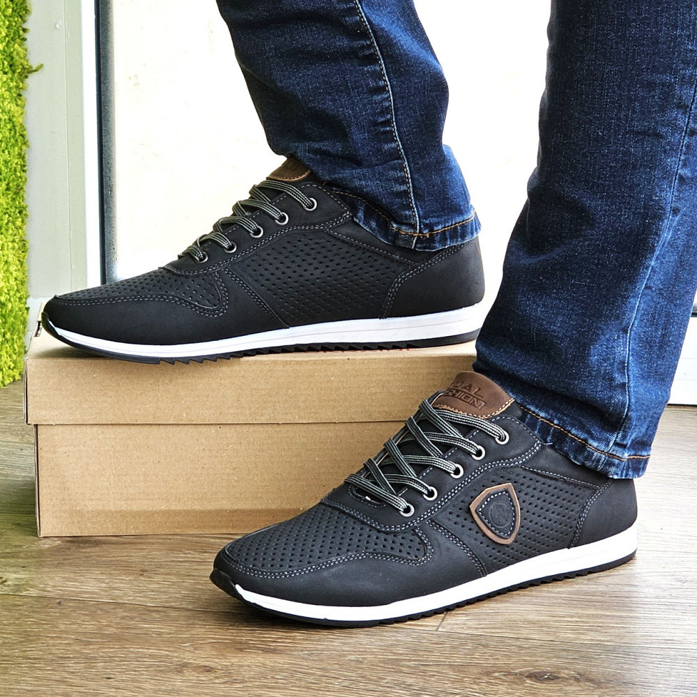 Чоловічі мокасини Літні Кросівки Сіточка Чорні (розміри: 40,41,42,43,44,45) Відео Огляд — 04-1 Дніпро - фото 3