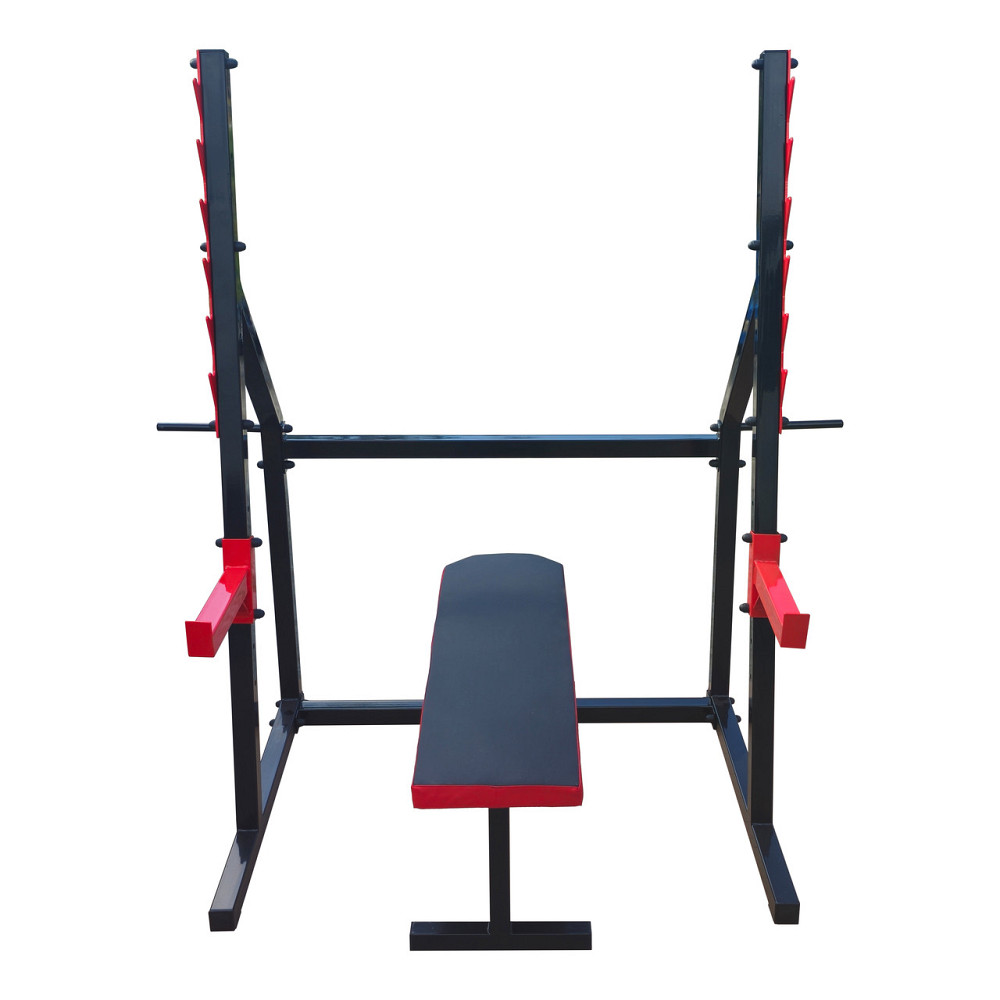 Лавка горизонтальна для жиму + Стійки проф зі страховкою 50 на 50 мм Київ - фото 6