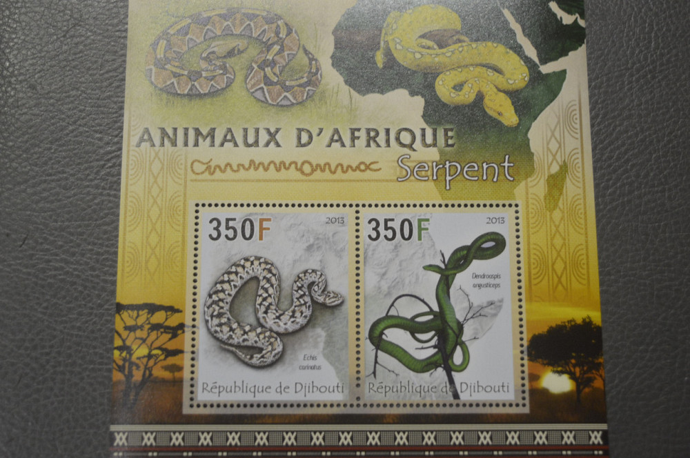 Джибути. Фауна. Техника. Блок. 2013 год (М) Полтава - изображение 1