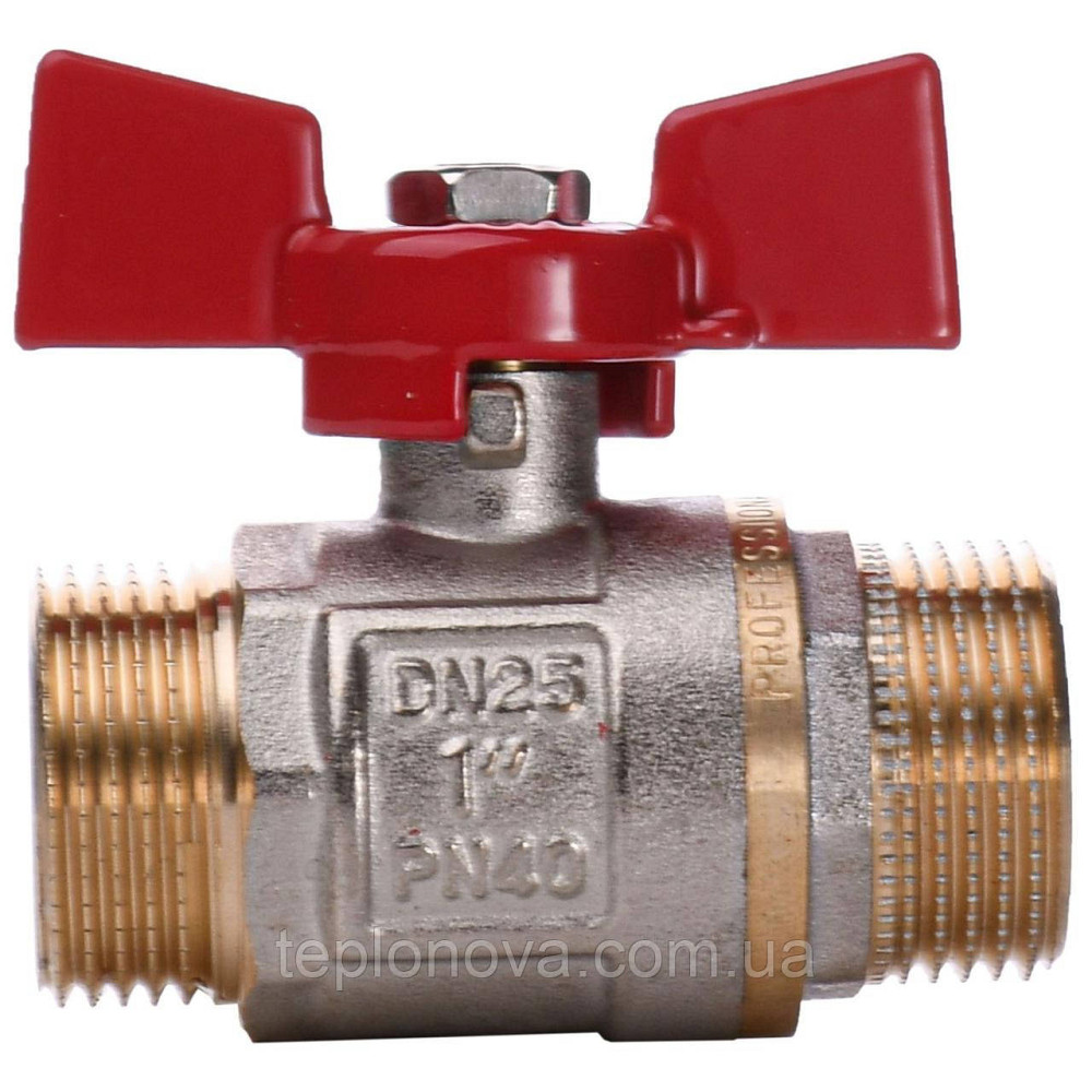 Кран шаровый прямой Q PROFESSIONAL 1″ НН КБ PN40 Q153 Черновцы - изображение 2