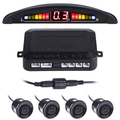 Парктроник Pulso LP-10140 с LED дисплеем и 4 датчиками D=22мм, черный с коннектором Харьков