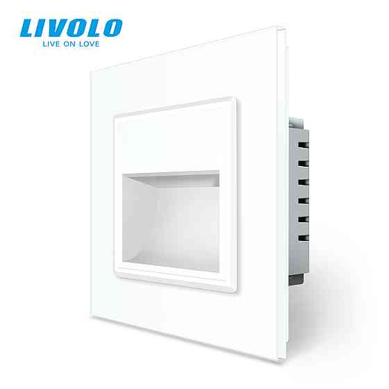 LIVOLO Світильник для сходів підлоги білий скло, 2700K, 230В, 0.35Вт Livolo (VL-C7FCL1-2WP) Киев