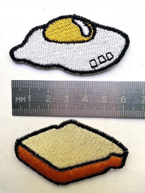 Нашивка патч Яичница и Тост (2 патча) Запоріжжя - фото 2