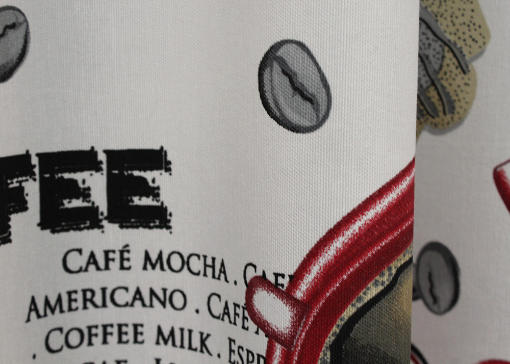 Шторна тканина, з різнокольоровим принтом "Coffee-House" колір різнокольоровий 1496ш Київ - фото 3