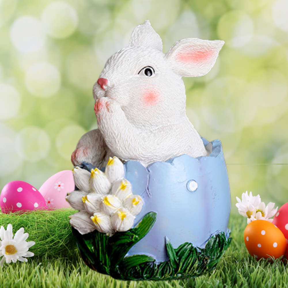 Фигурка Кролик в яйце 14.5 х 9.5 х 9 см из полистоуна. Одесса - изображение 2