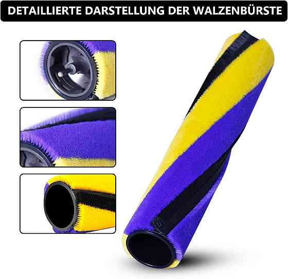 Сменная щетка для пылесосов Dyson Gen5, V15, V15 Detect Slim, V12 Slim, V10 Slim, V8 Slim, роликовая насадка Киев