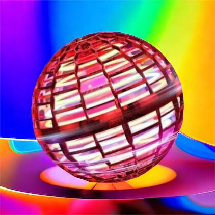 Шар летающий светящийся flynova pro flying spinner FlyNova Pro Gyrosphere Светящийся шар SW-69 Львов - изображение 1