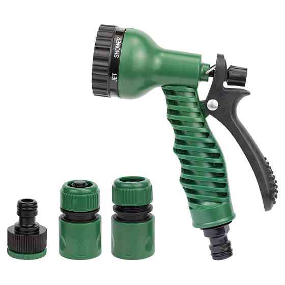 Grad Набор для полива пистолет-распылитель 7 режимов, 2 коннектора ½" + адаптер ½-¾" (ABS) GRAD Киев