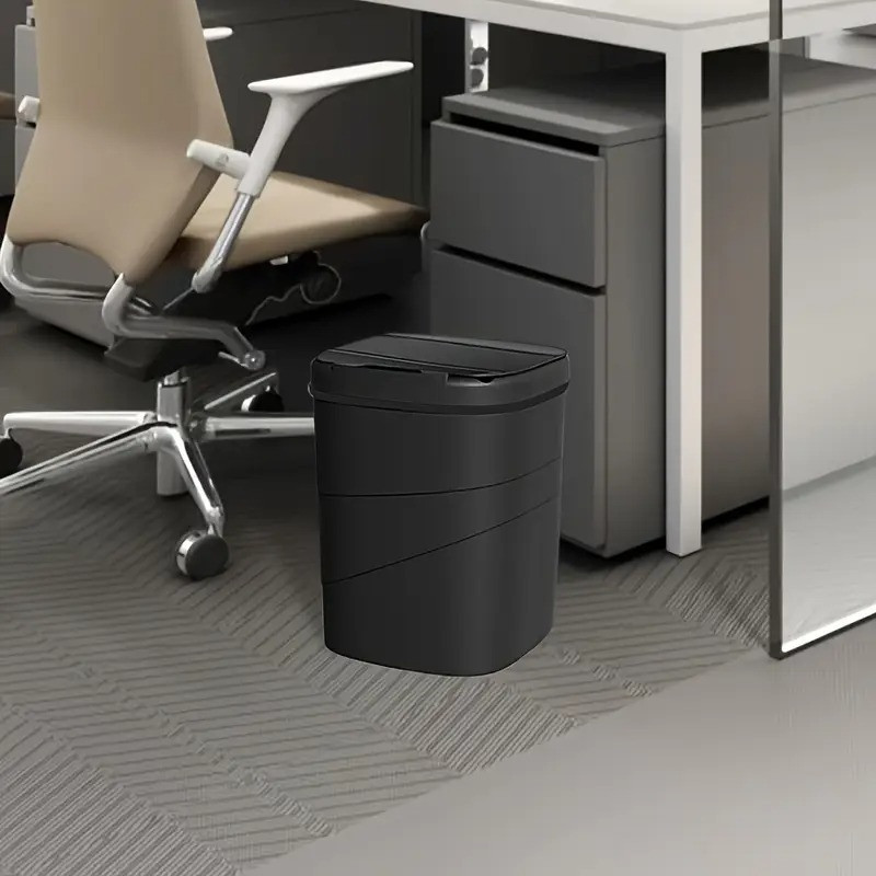 Сенсорное мусорное ведро на 13л,Черный SBR Киев - изображение 8