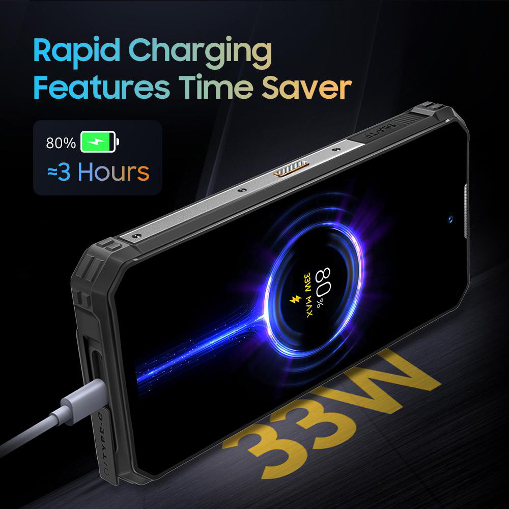 Смартфон Oukitel WP19 pro 6.78”FHD+/8GB/256GB/G99/22000mAh/64+16Мп IR Night Vision/IP69K/NFC/Blac Вінниця - фото 2