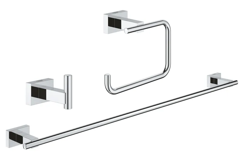 Набор аксессуаров 3 в 1 Grohe Essentials Cube New (40777001) Киев - изображение 1