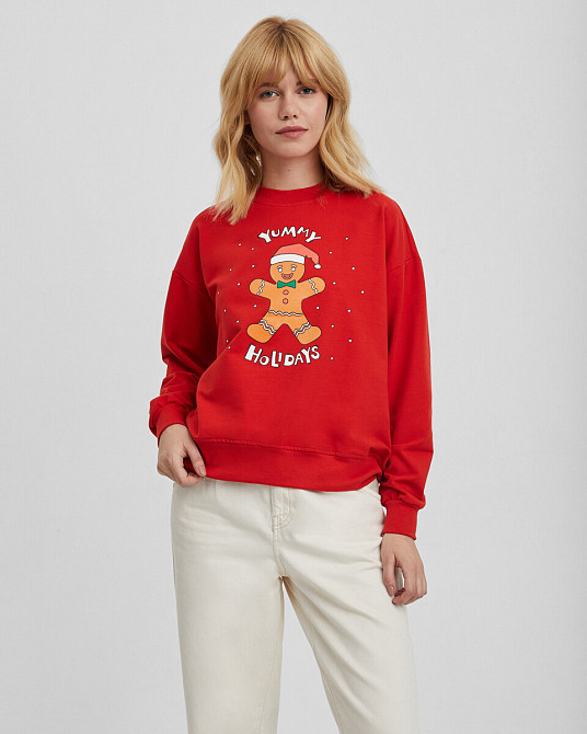 Новорічна толстовка — "YUMMY HOLIDAYS" Червоний, XL, XL Чернівці - фото 1