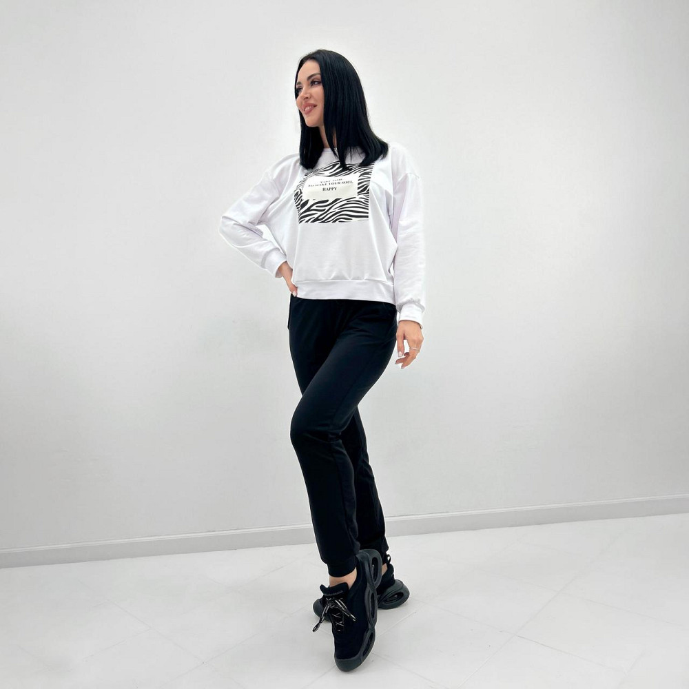 Трикотажний спортивний костюм з принтом "Condor" оптом | Батал | Розпродаж моделі Київ - фото 7