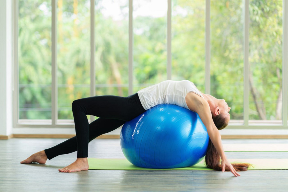 М'яч для фітнесу (фітбол) Power System PS-4012 Ø65 cm PRO Gymball Blue Київ - фото 8