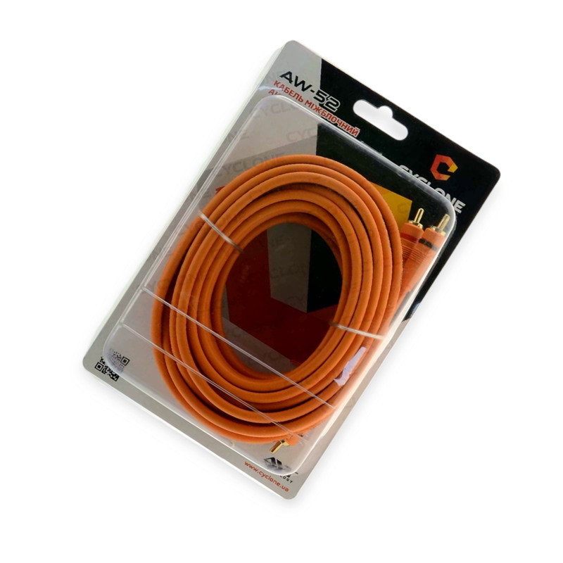 Провід акустичний міжблочний 2RCA - з кер. провід, 5м для підключення підсилювача Мукачево - фото 1