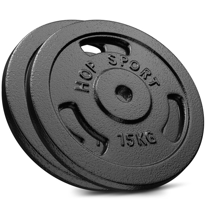Сет з металевих дисків Hop-Sport Strong 2x15кг Київ - фото 1