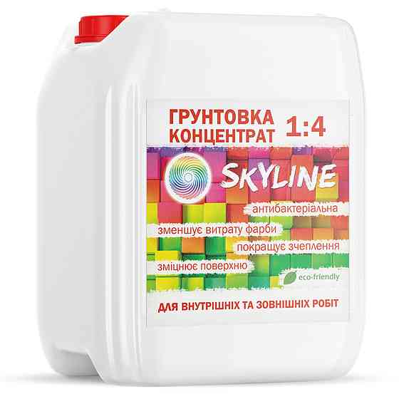 Глибокопроникаюча Грунтовка акрилова концентрат 1:4 SkyLine 10л Харків