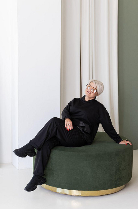 Жіночий стильний костюм  вільного крою двунитка +плащівка Одеса - фото 3